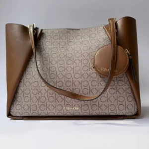 CALVIN KLEIN TOTE SADIE PURSE BROW