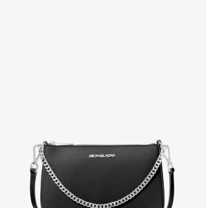 Michae Kors Jet Set Medium Saffino Leather Croossbody Bag